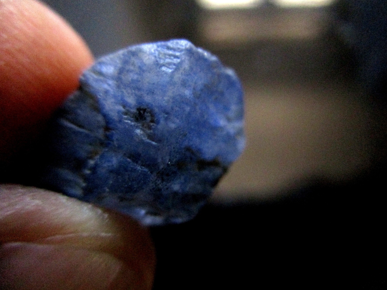 Natural Blue Sapphire Crystal Specimen, 10.75 Carats, Jammu Kashmir Origin