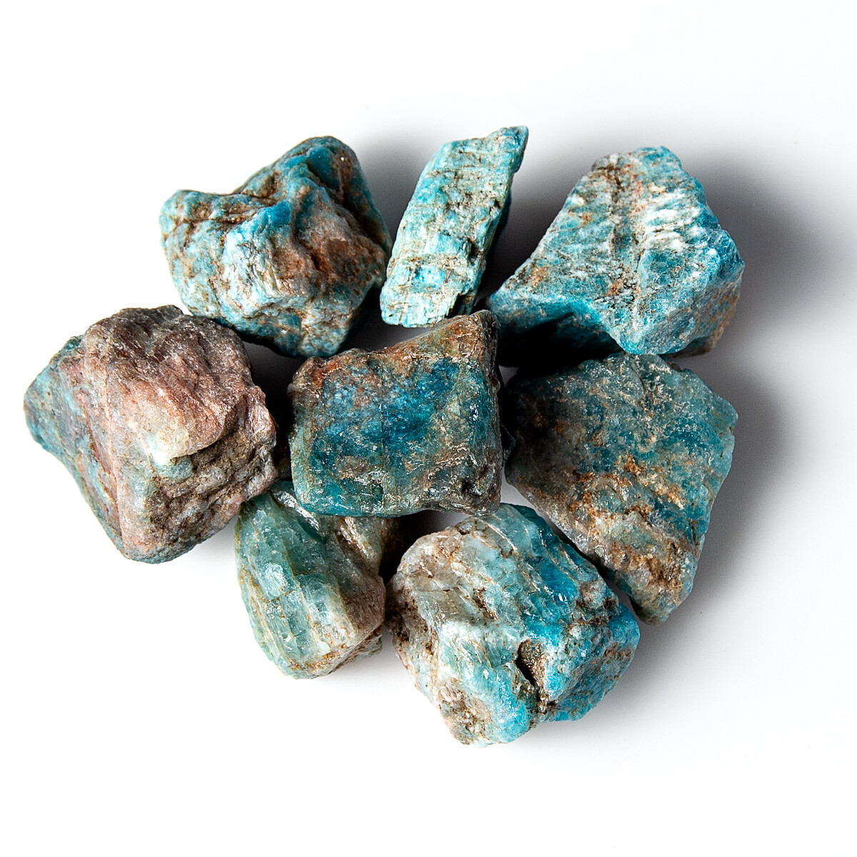 1/2 lb Rough Blue Apatite Natural Unheated Gemstone Crystal Rock Specimen Tumble