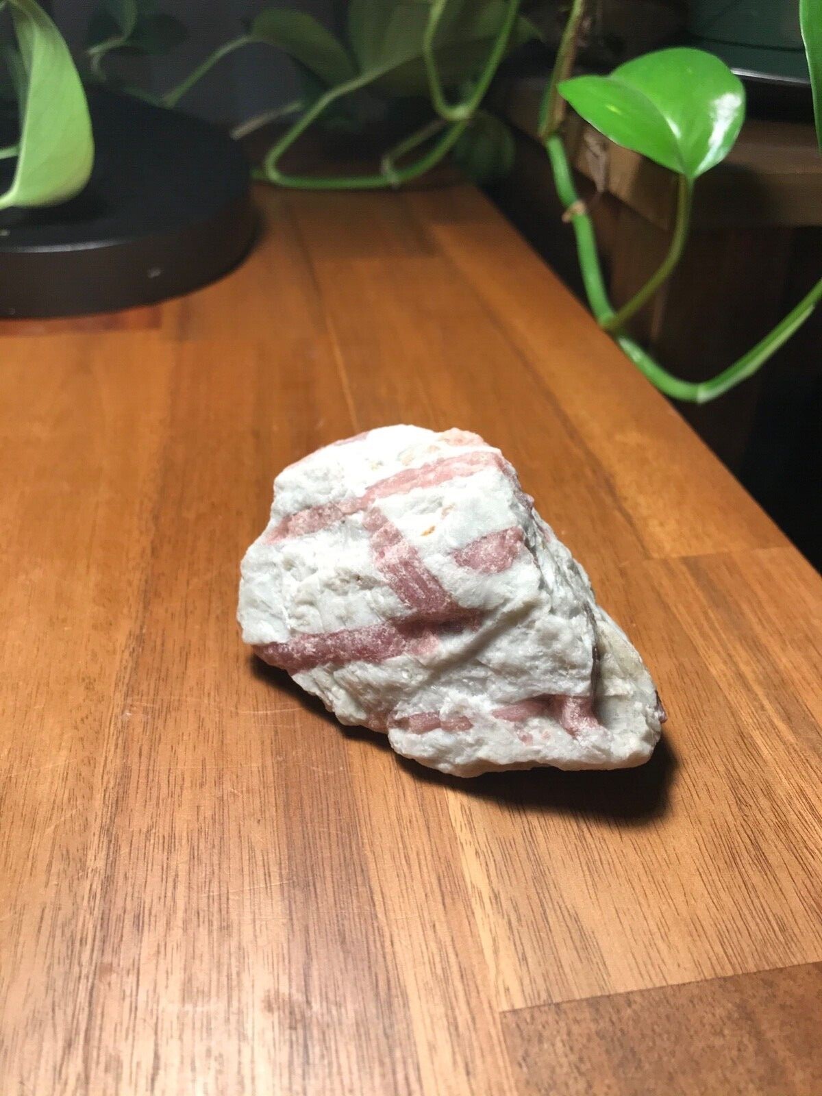 Pink tourmaline quartz crystal rough raw natural freestanding  3.5″x2″x2″