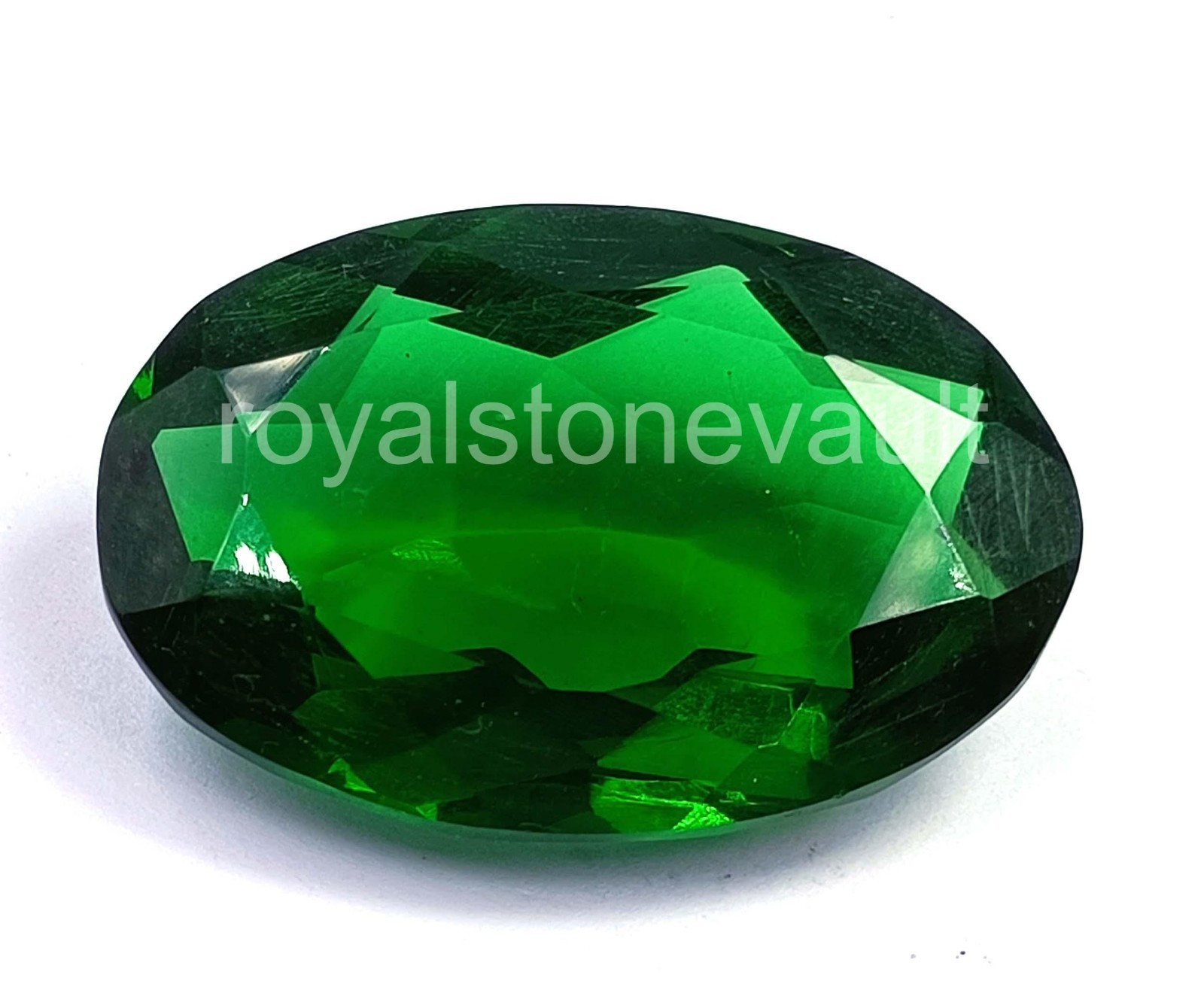 IGL Certified 96.45 Ct Natural Green Emerald Loose Gemstone Oval Cut – 5AOP