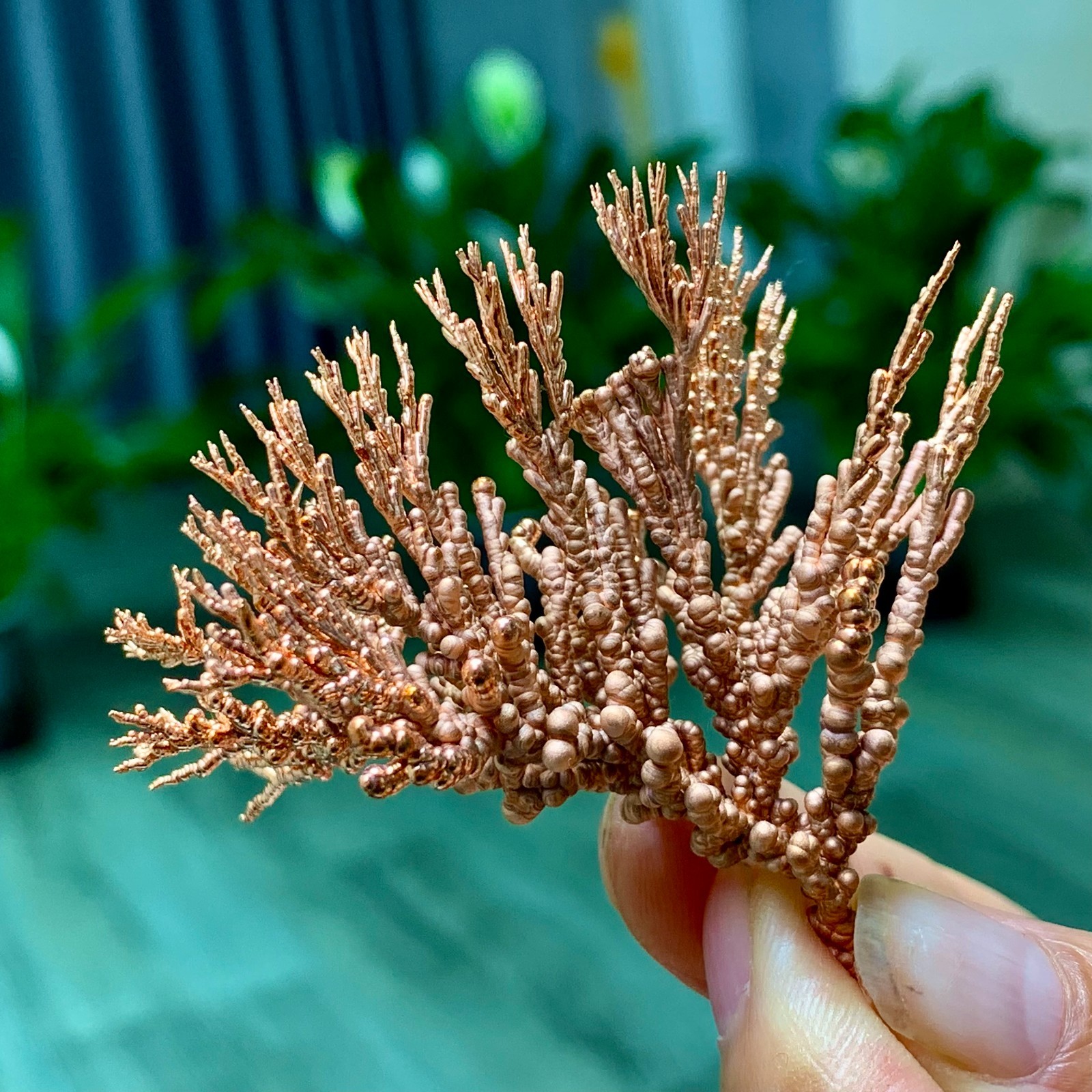 28G Rare!! iridescent Native Copper crystal mineral specimen
