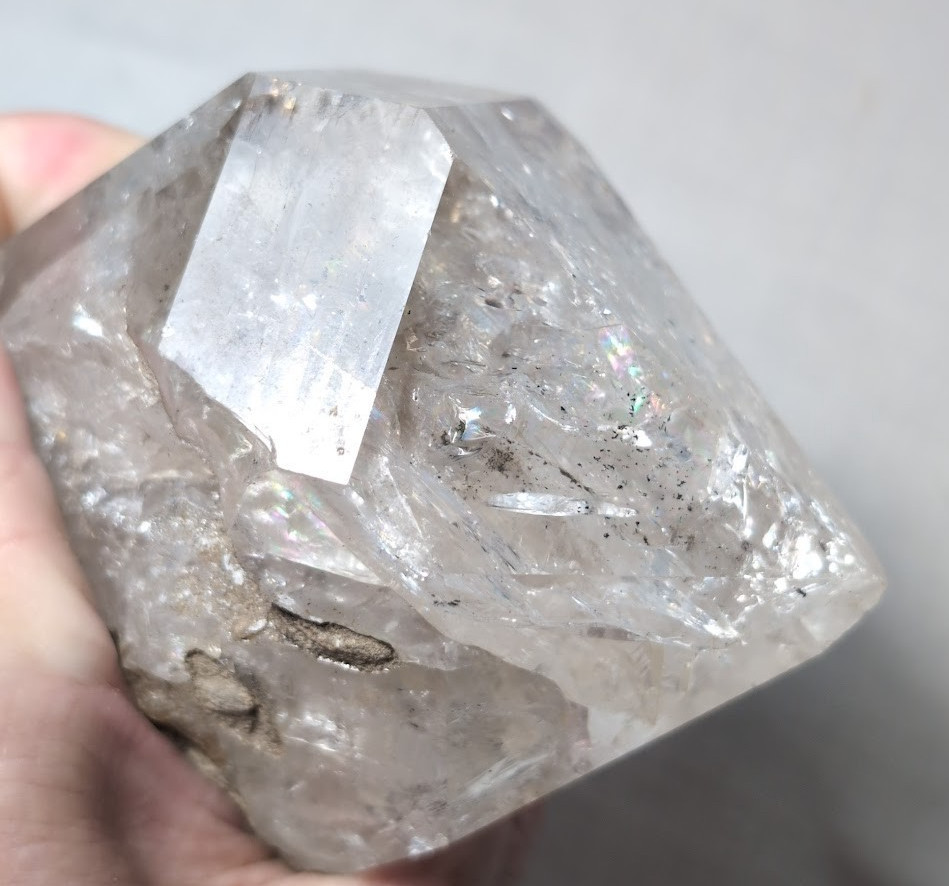 Medium Herkimer Diamond Quartz Crystal Point 3.5″ 15 oz Fonda NY
