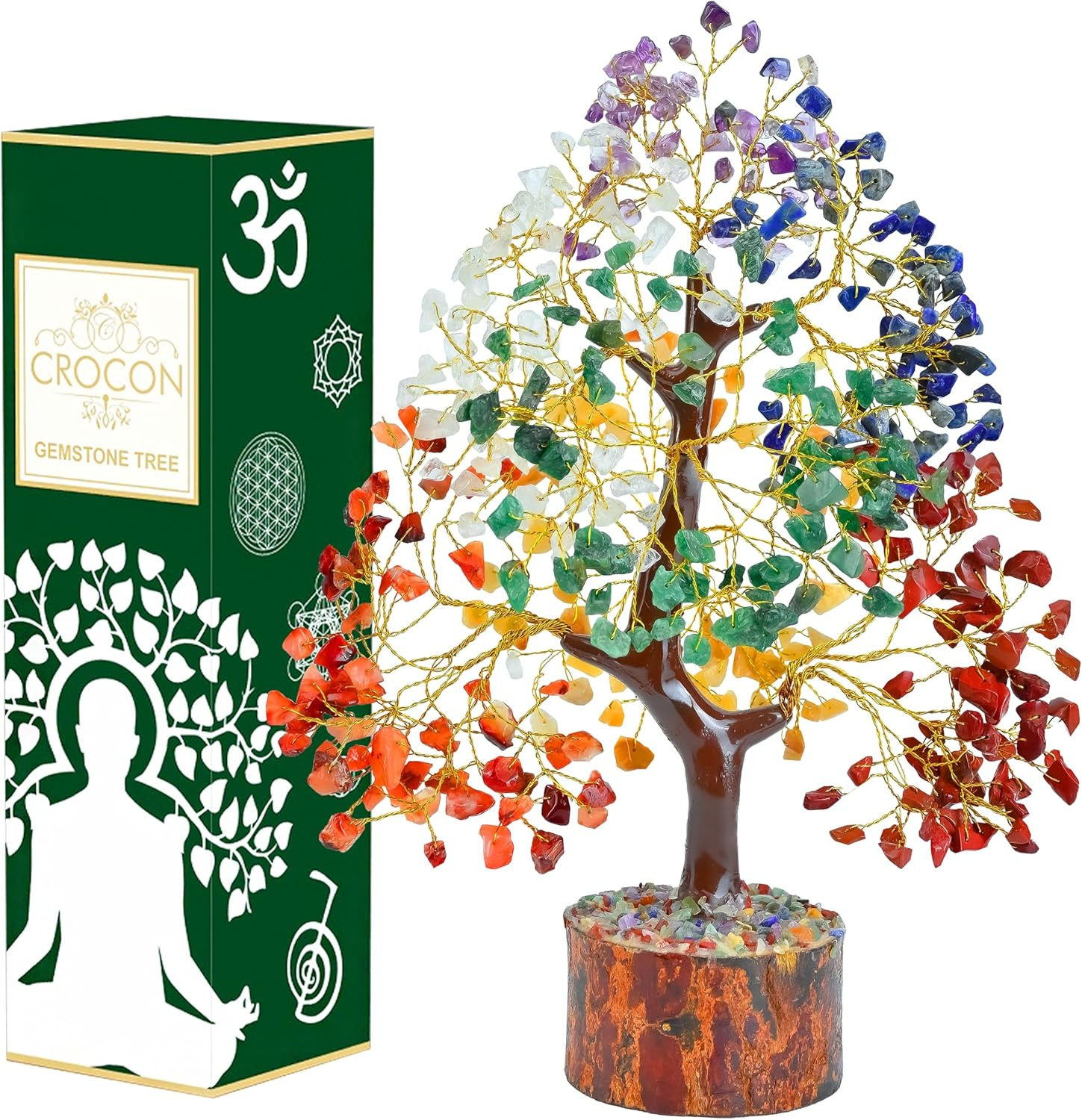 ® the Original 7 Chakra Crystal Tree of Life, Birthday Gifts for Women & Men | H
