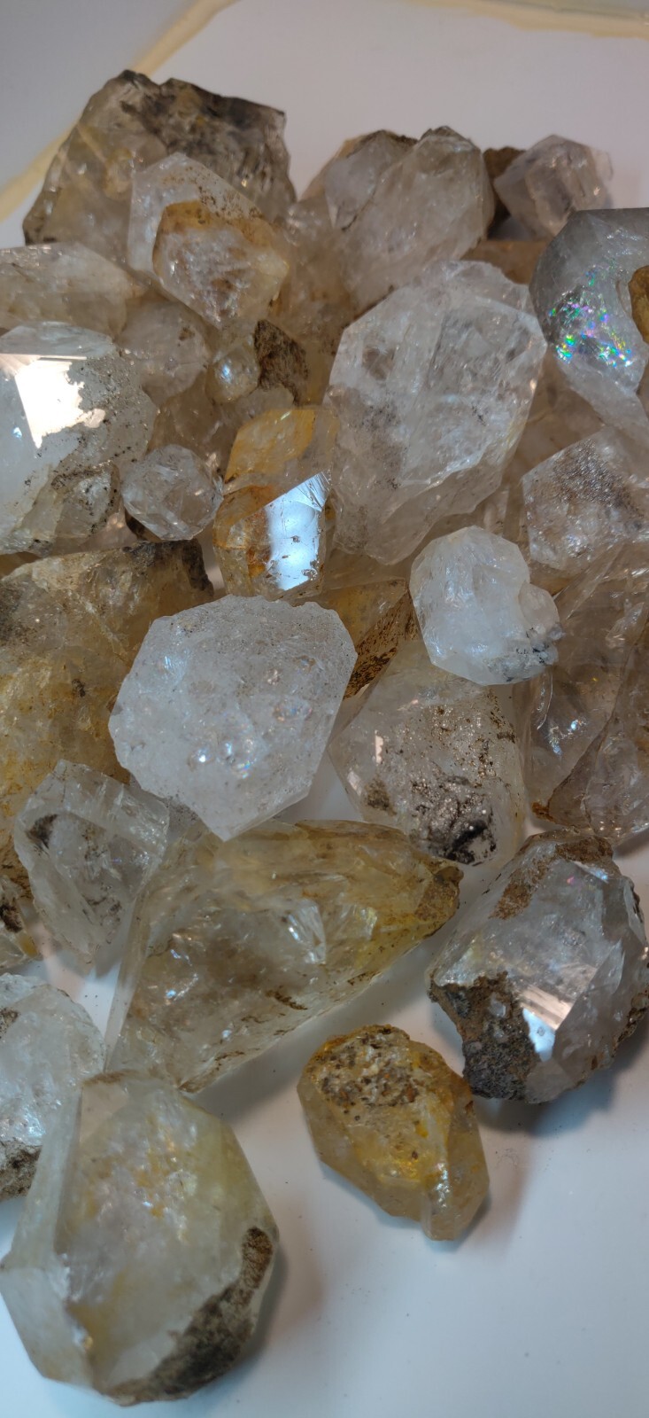 Genuine Herkimer Diamond NY- ROUGH/ PIECES- 1 LB/ – Mohawk valley mined