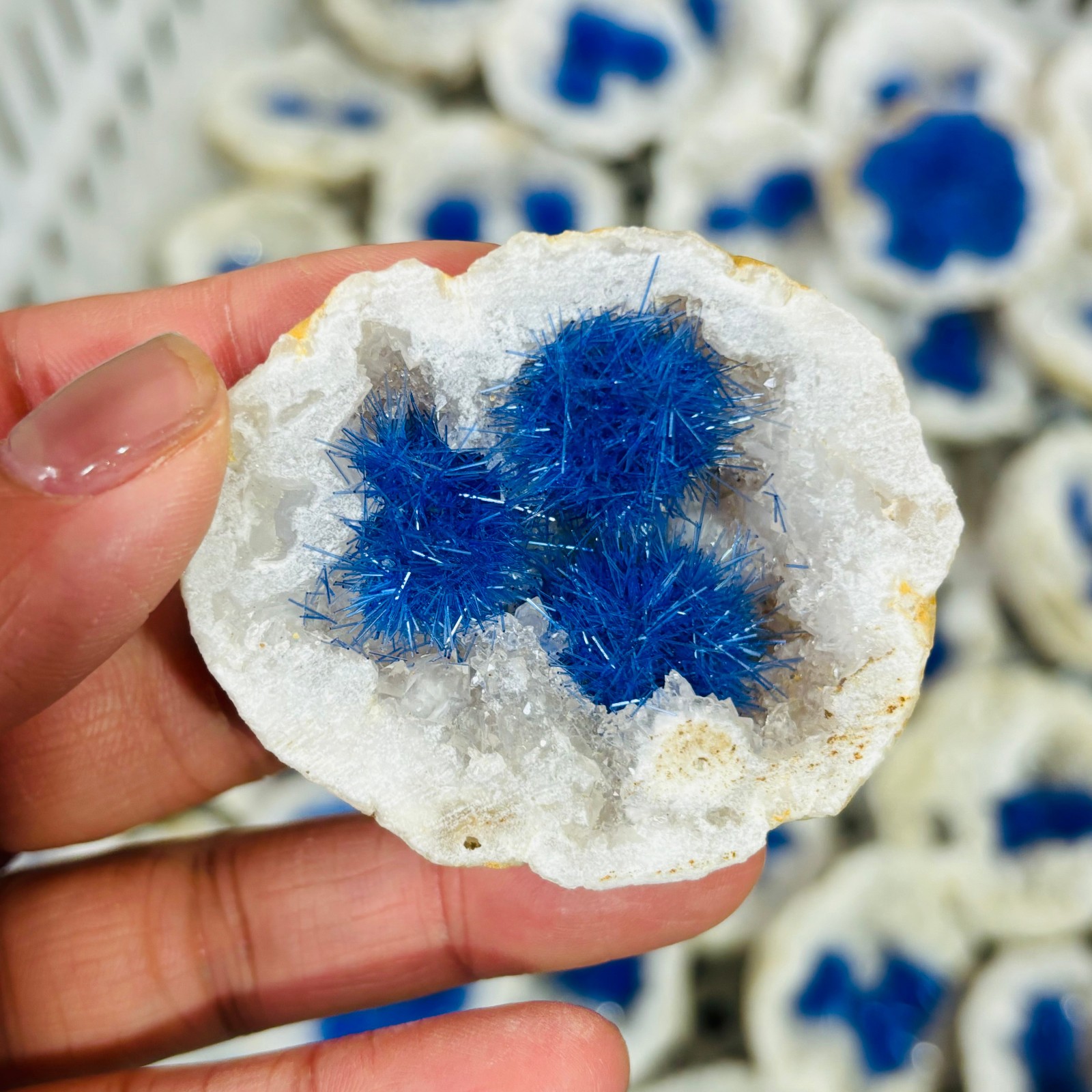 1pc Natural Agate Geode Quartz Crystal Energy Mineral Specimen Reiki Decor