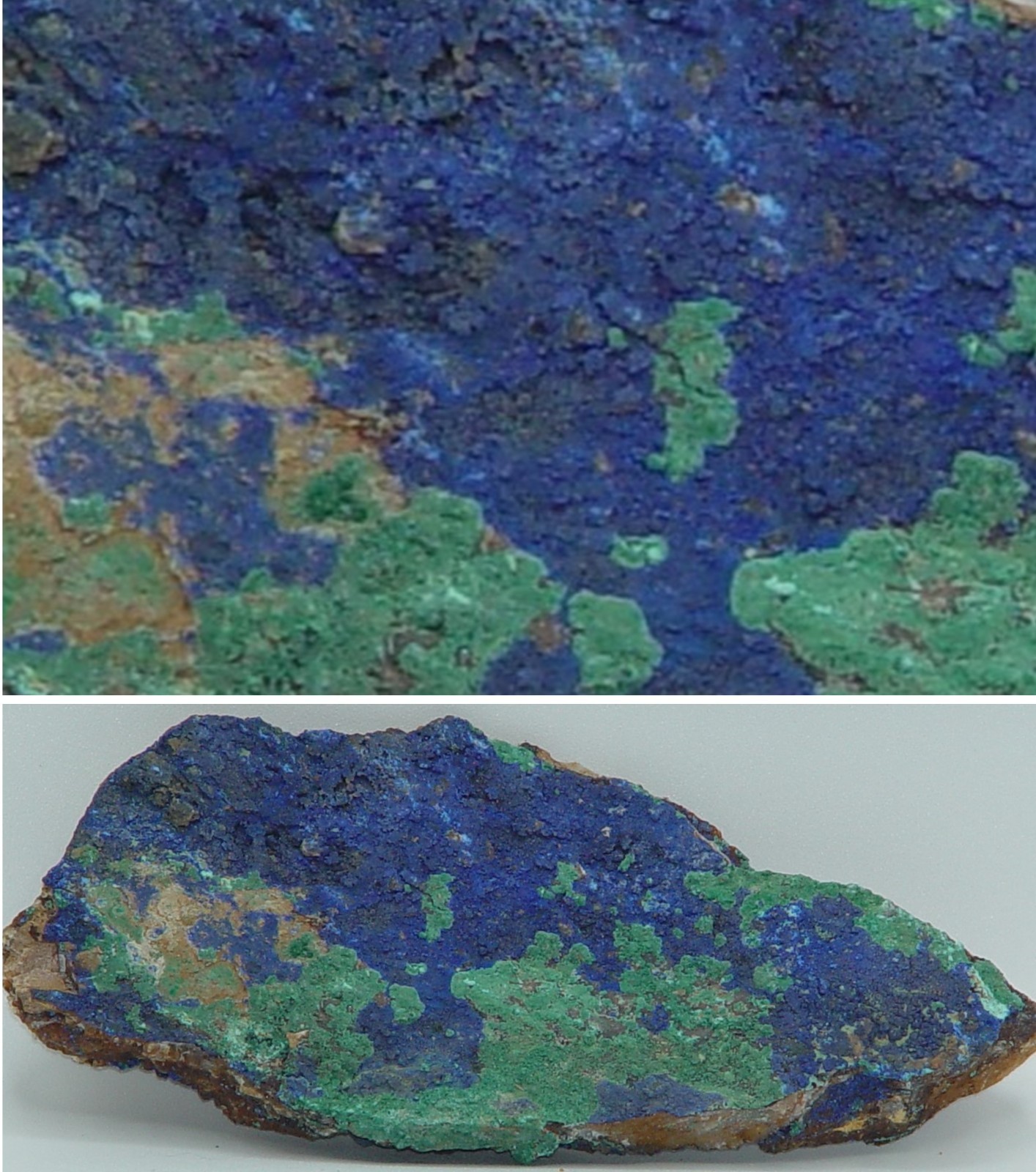 Natural Azurite Malachite Raw Specimen Blue Green Copper Ore Mineral 5.5″