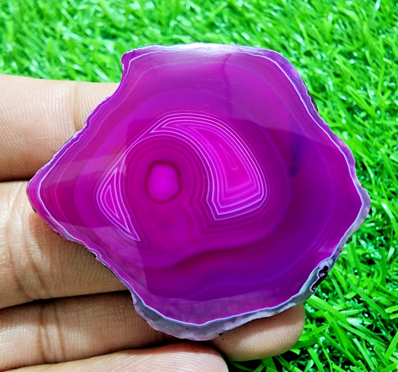 100t Natural Banded Slice Druzy Agate Slab Crystal Polished Druzy Loose Gemstone