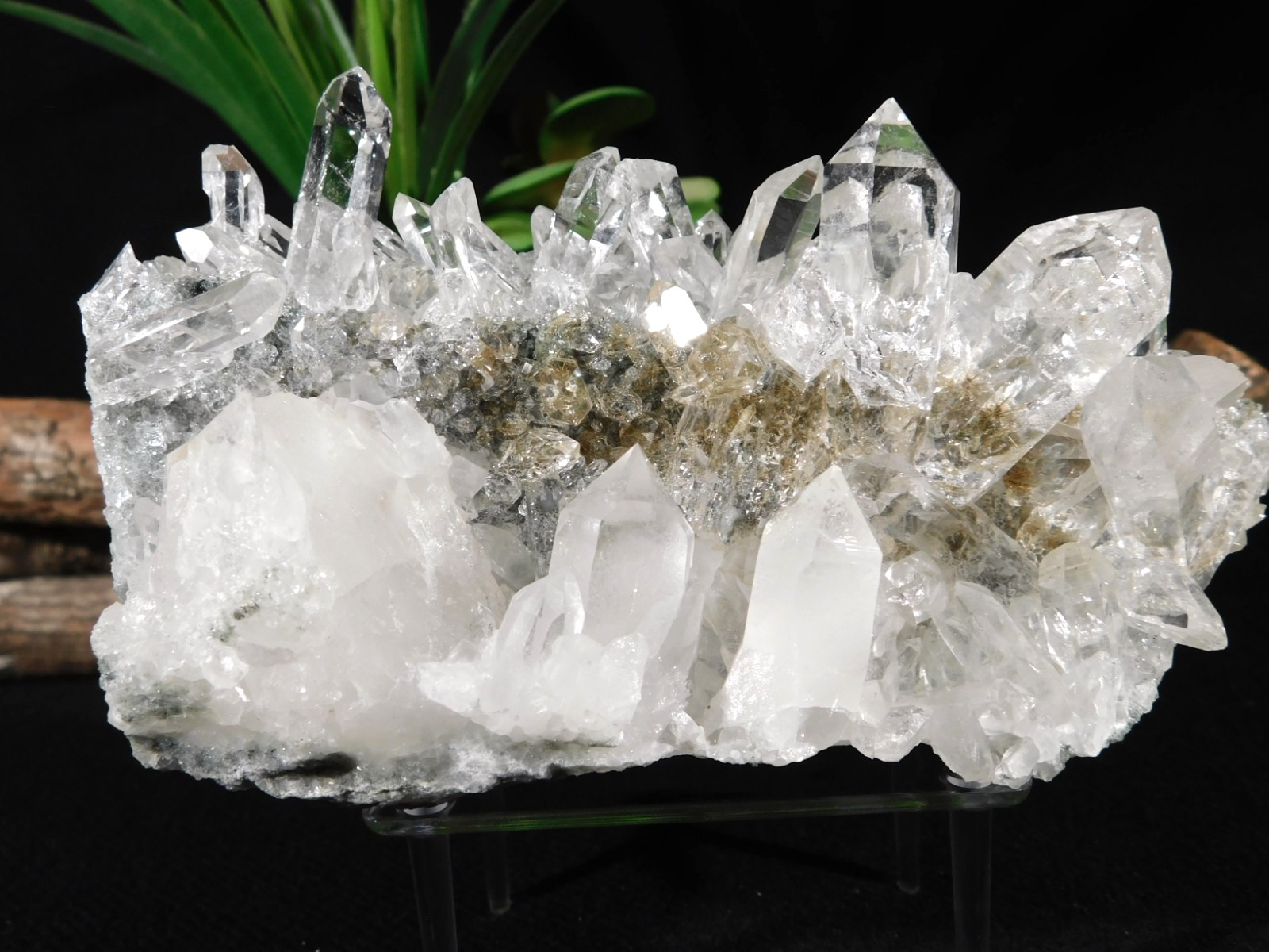 wOw Larger Very! Translucent AAA HIMALAYAN Quartz Crystal Cluster 808gr