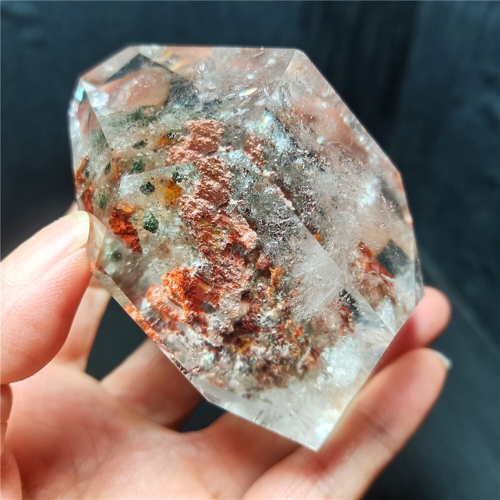 Rare Natural Garden Phantom Quartz Scenic Quartz Energy Crystal Healing CY48