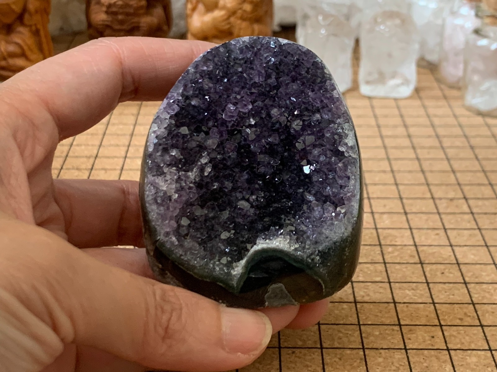 Small Natural Amethyst Geode Quartz Crystal Cluster – 143 Grams (#009)