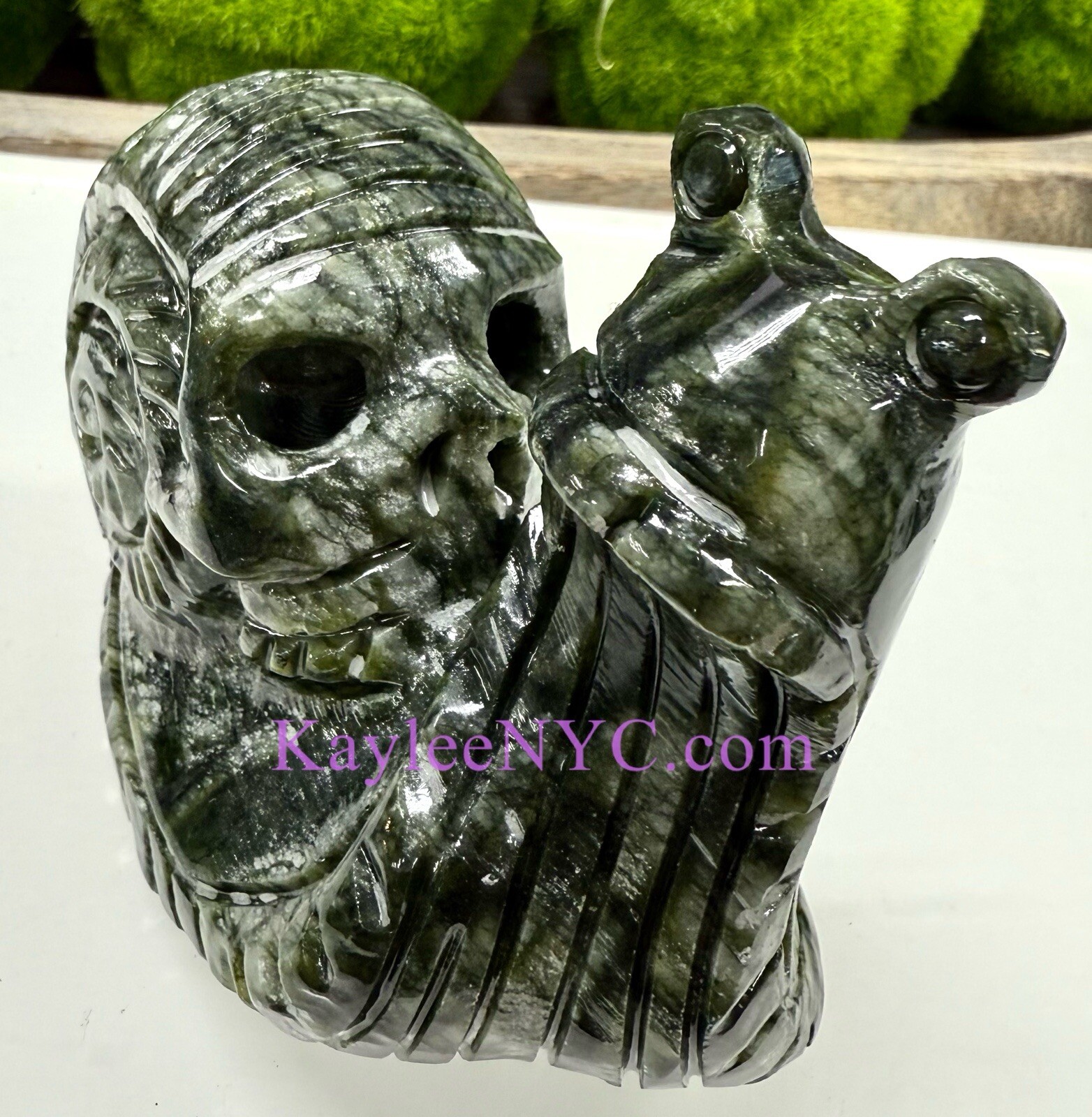 Wholesale Lot 3 Pcs Natural Nephrite Jade Snails Crystal Energy
