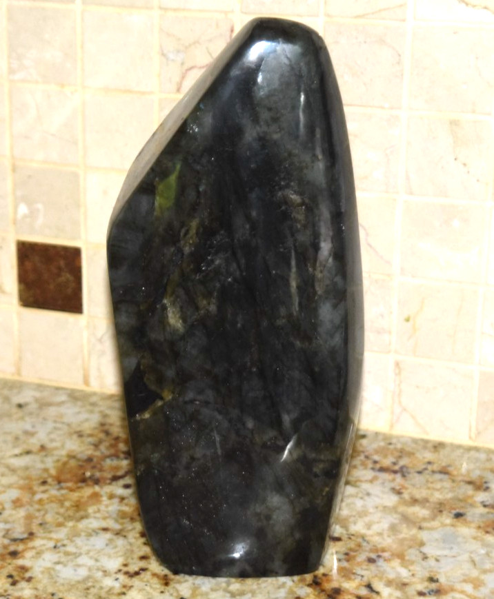 Large Polished Labradorite Stone 5350 Grams 11 ¼ Inches Tall