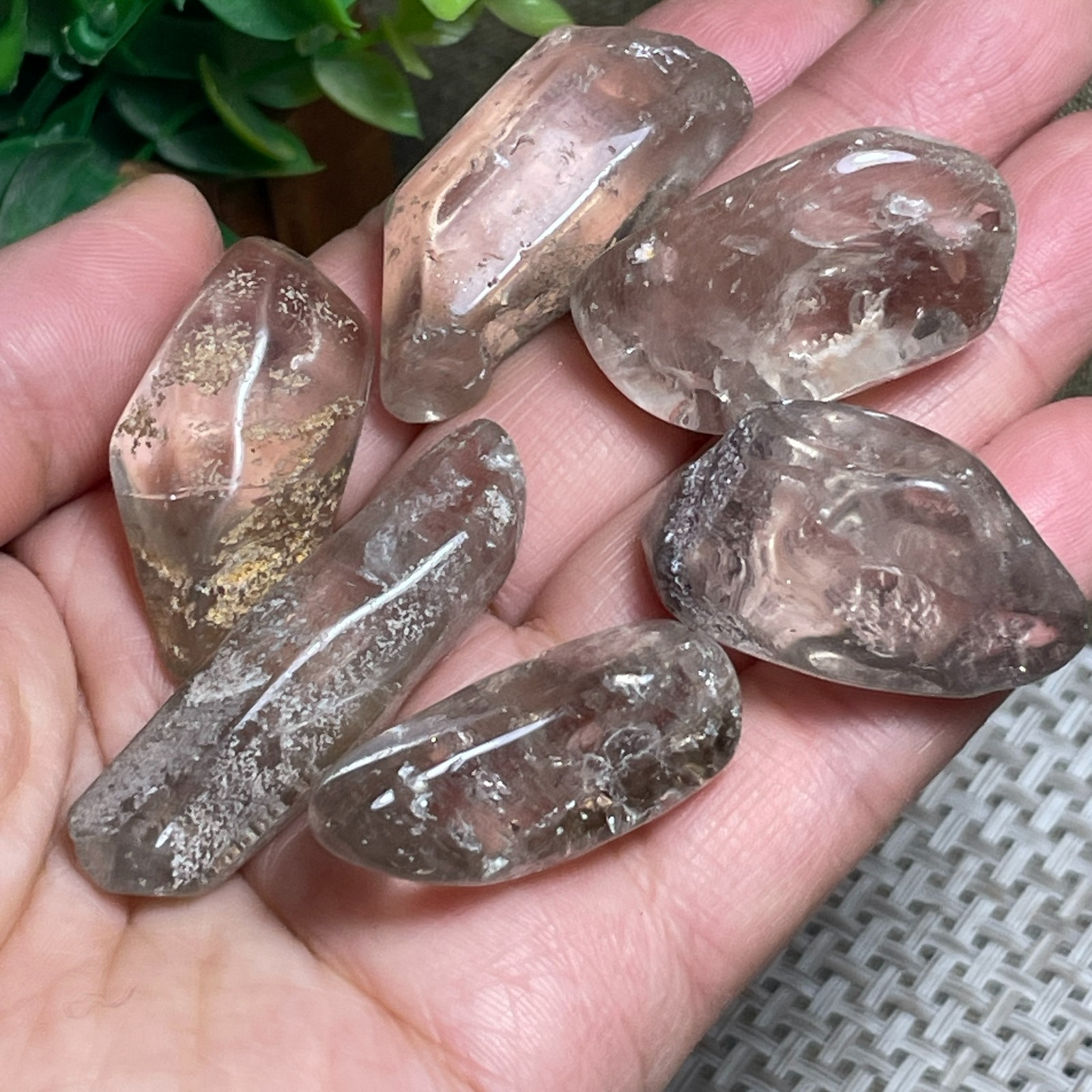 6pcs beautiful stone original Specimen Garden viewing home decor 80g A64