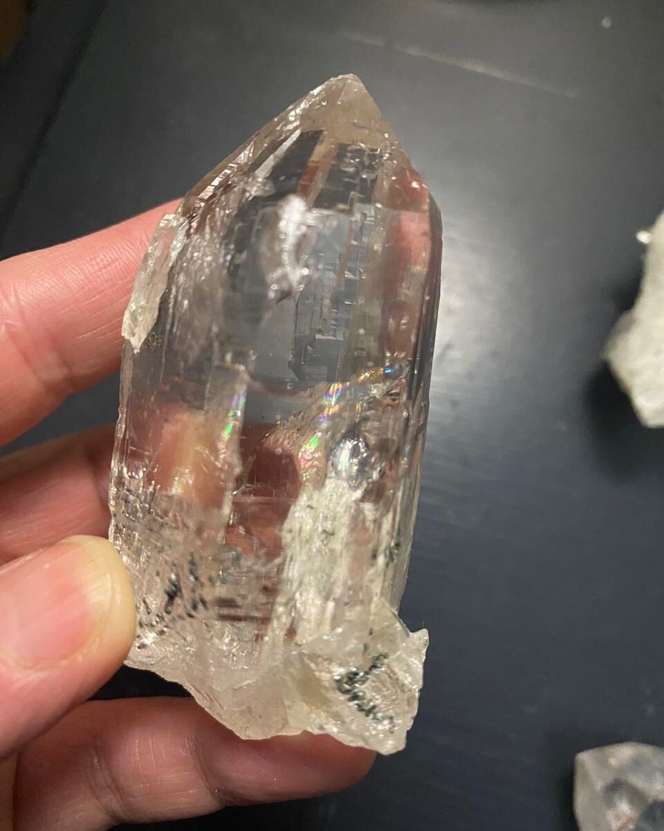 Lemurian Quartz with Rainbows