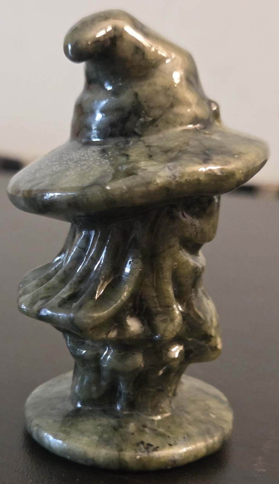 Handcarved Green Jade Witch