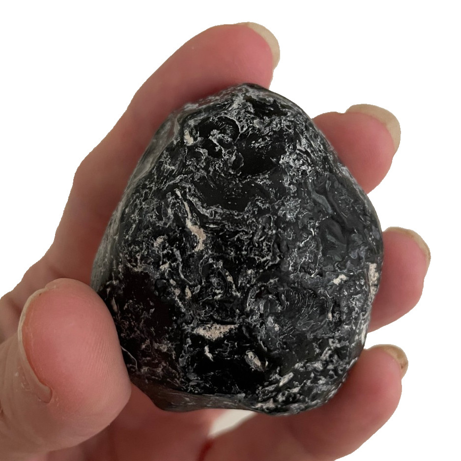 2″ XL Apache Tear obsidian from Superior, Arizona, natural, unpolished