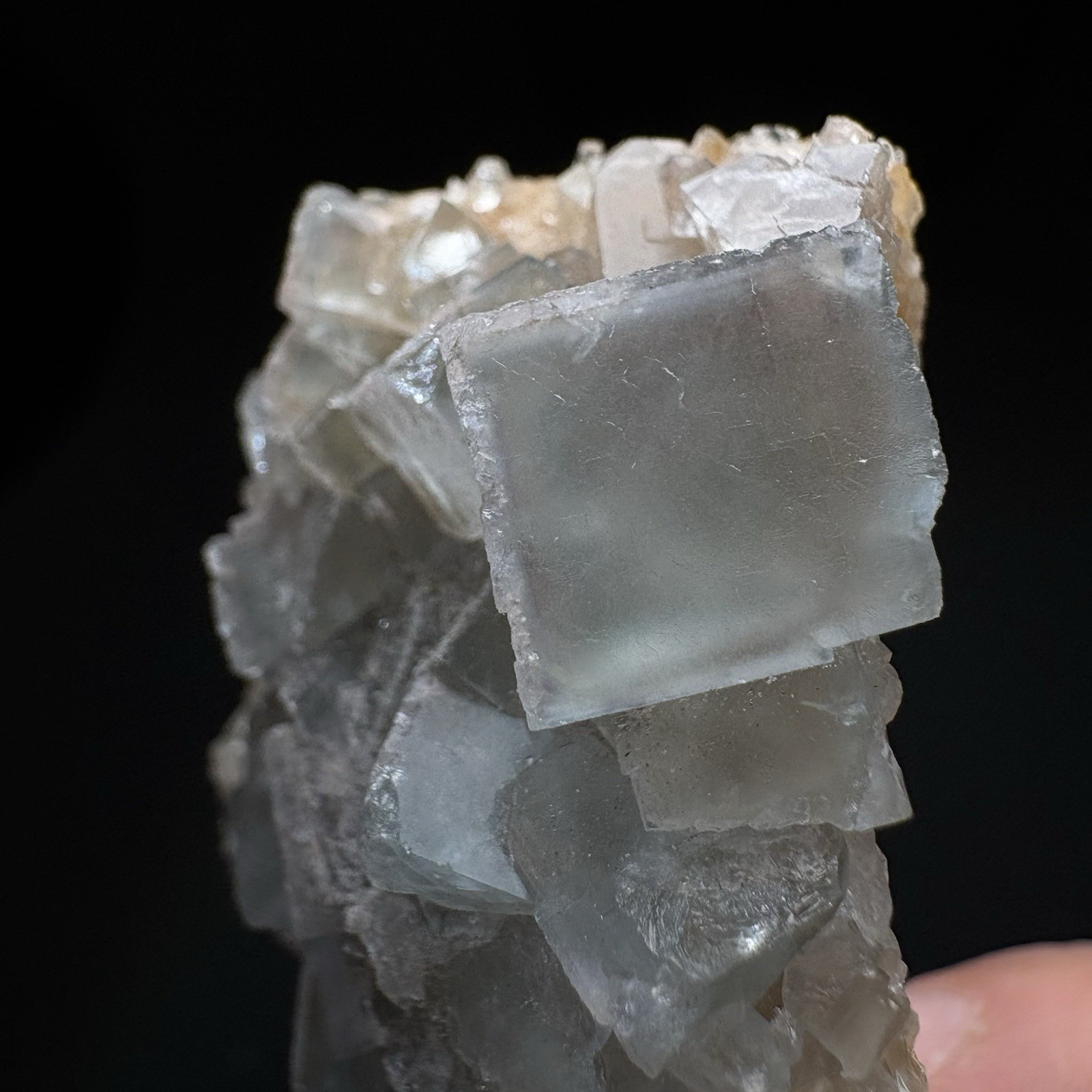 Natural Blue Phantom Fluorite Specimen Raw Mineral Beijing Healing J62