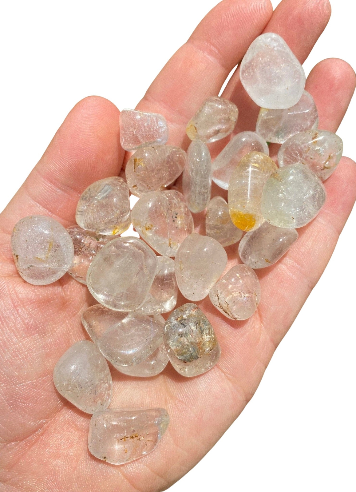 Silver Topaz Tumbled Stone – Polished Natural Silver Topaz Crystal from Nigeria