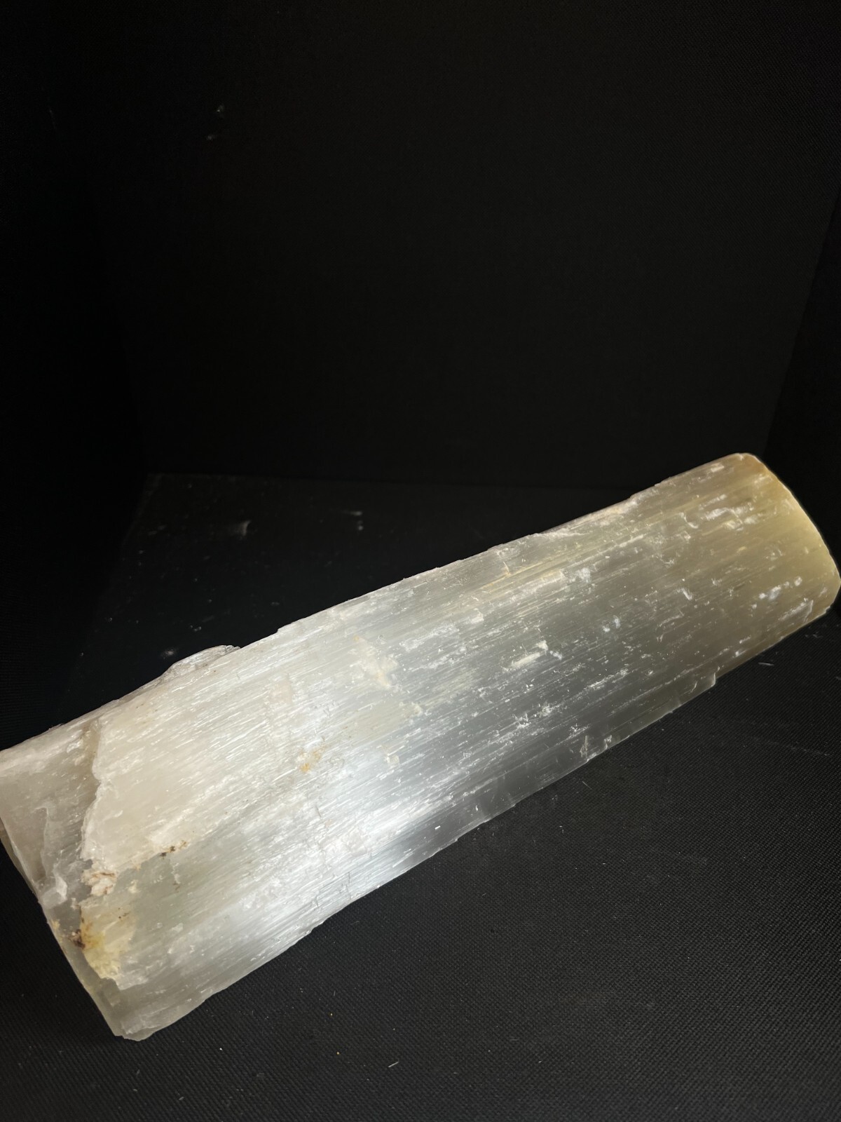 Large Selenite Rough Log- Natural, Statement Piece, Crystal Healing, Meditation