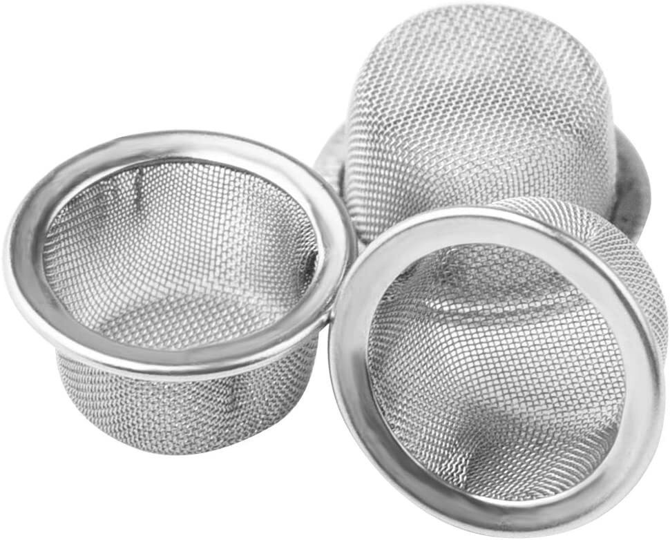 Tobacco Smoking Pipe Metal Filter Screen Stainless Steel Mesh Concave Bowls AA+