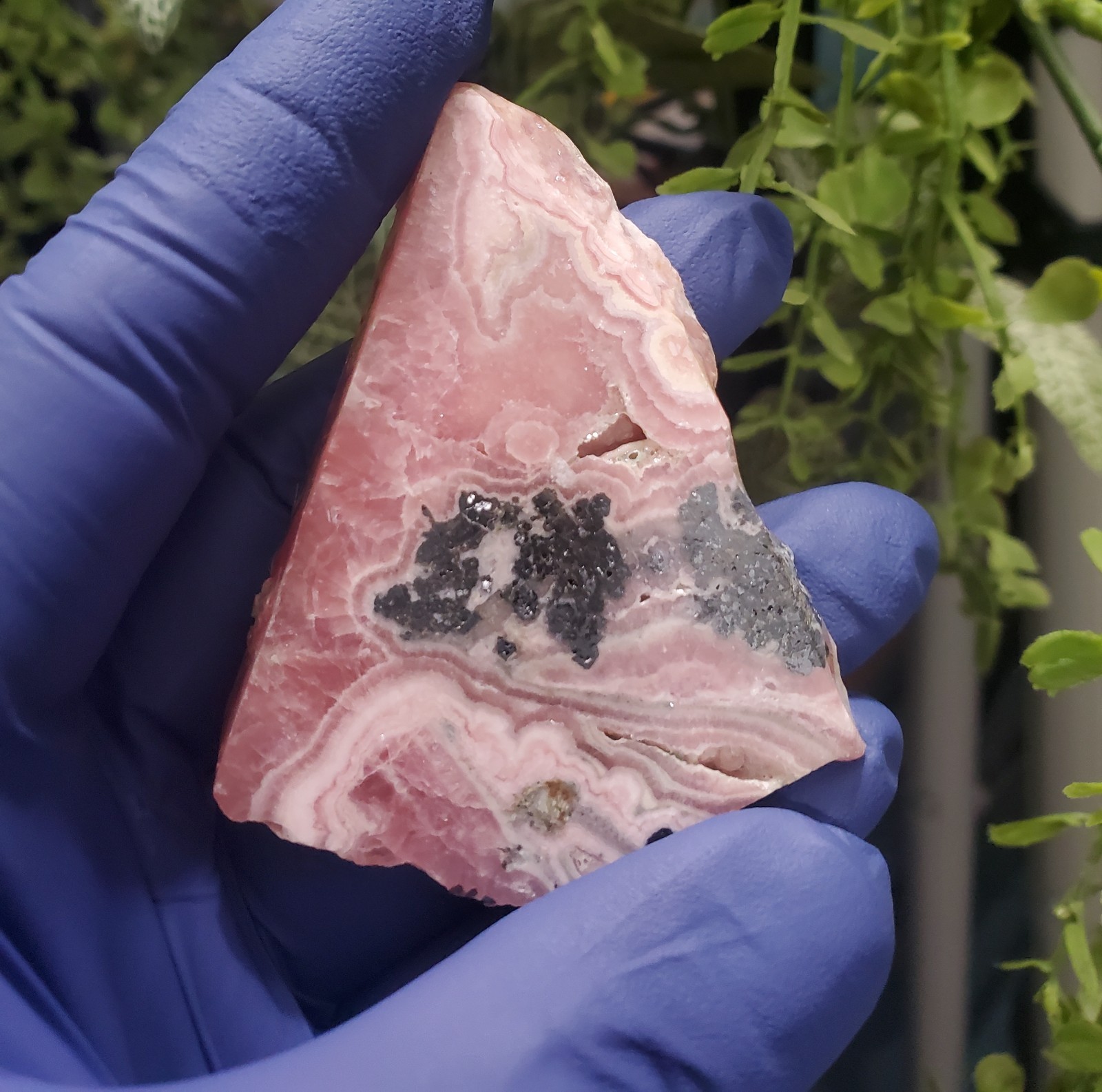 40g Rhodochrosite Crystal Slab Slice Argentina