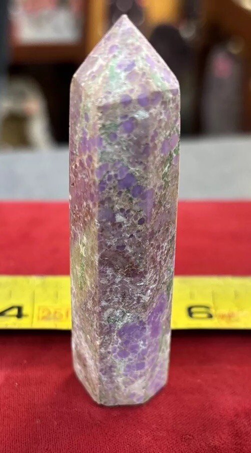 Rare Phosphosiderite Tower 44 Grams 3.25”Natural Crystal Stone Purple Mica Lilac