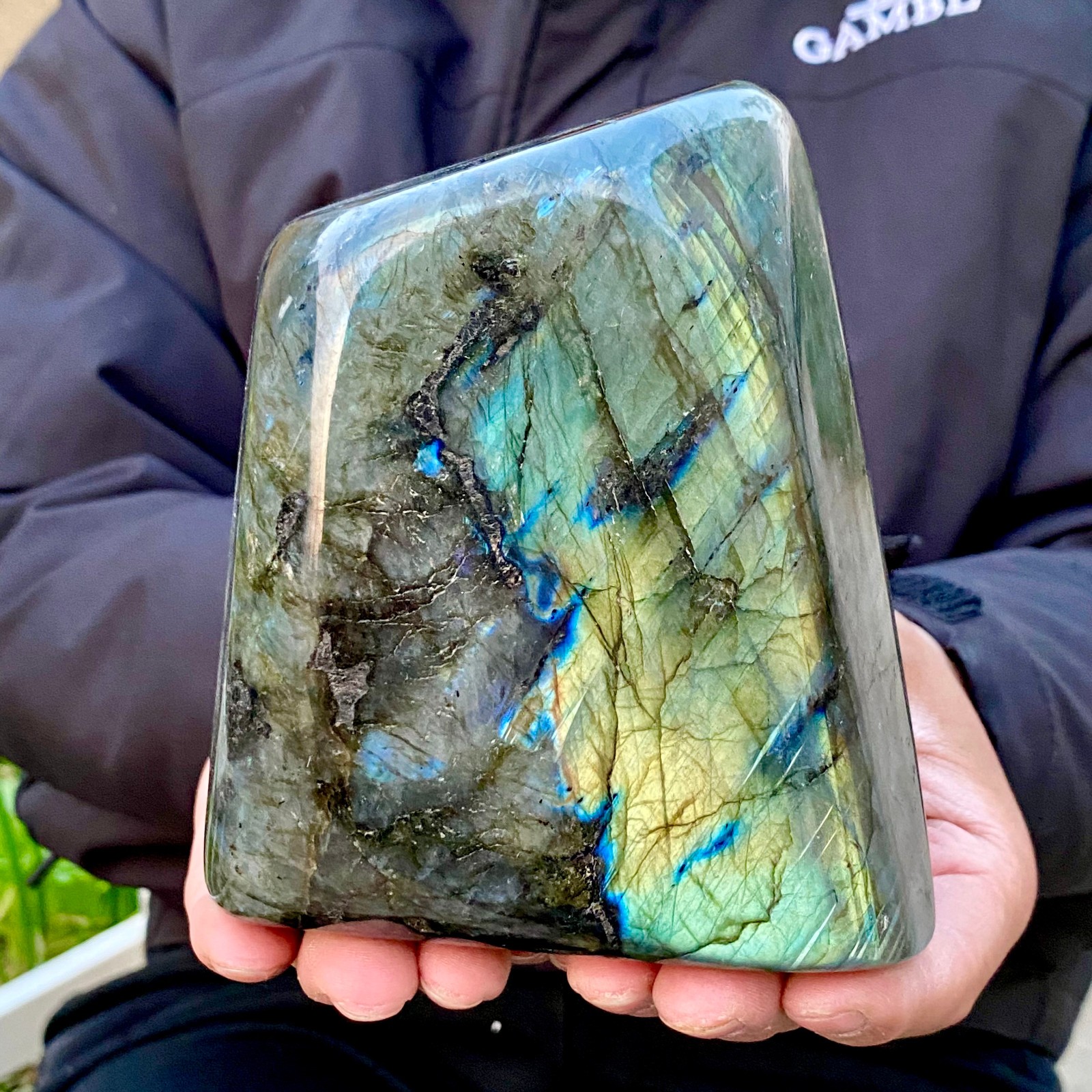 3.5LB Natural Labradorite Crystal Mineral Specimen Energy Healing Reiki