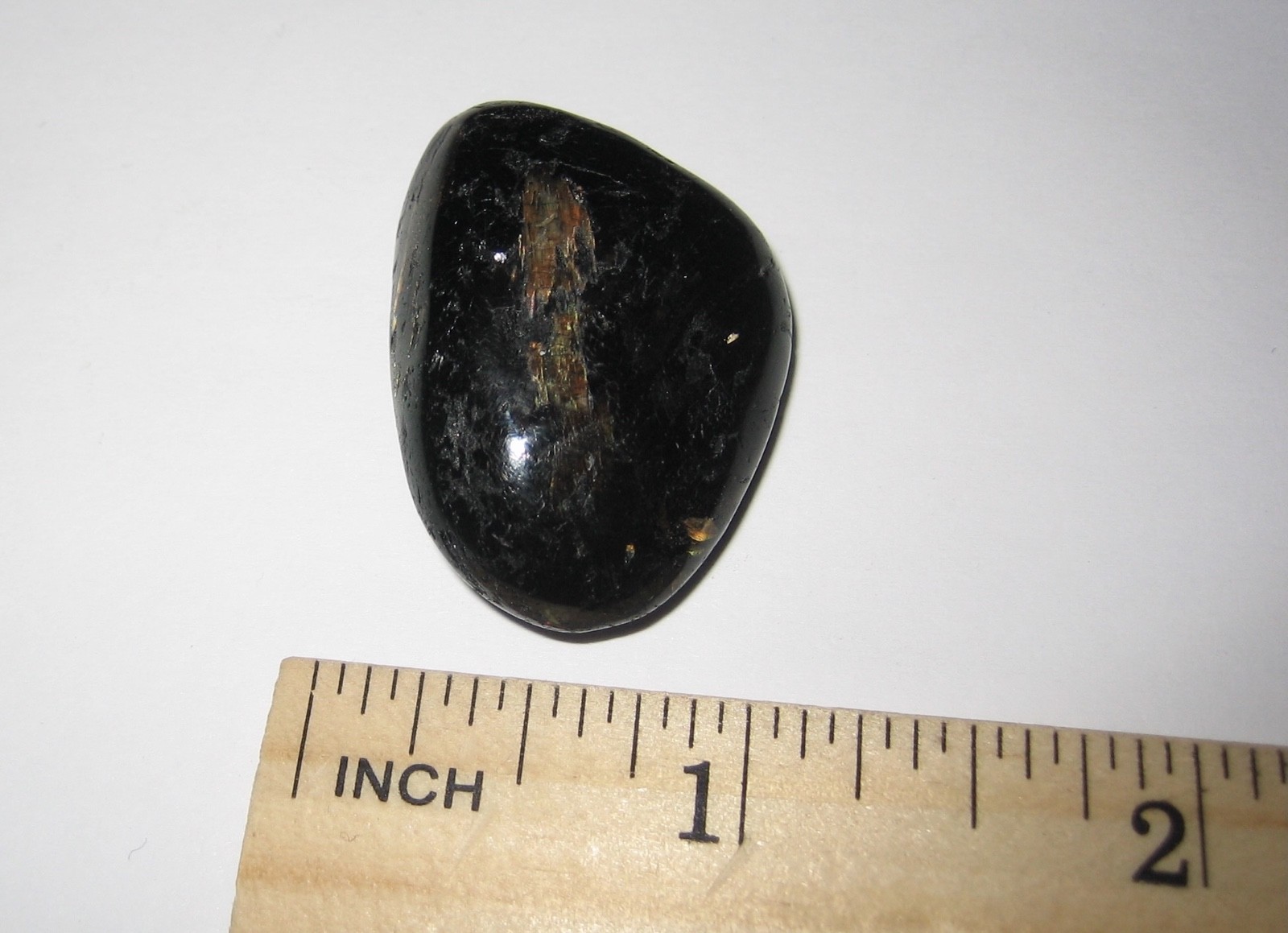 1.3″ RARE TUMBLED POLISHED AUTHENTIC NUUMMITE STONE FROM GREENLAND 17.6grams *15