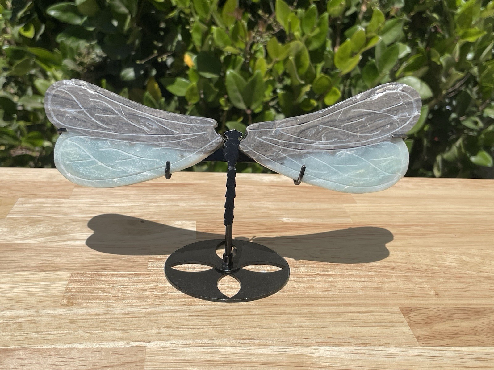 Troellite Crystal Dragonfly Wings With Stand Included Natural Crystal 7.0oz.