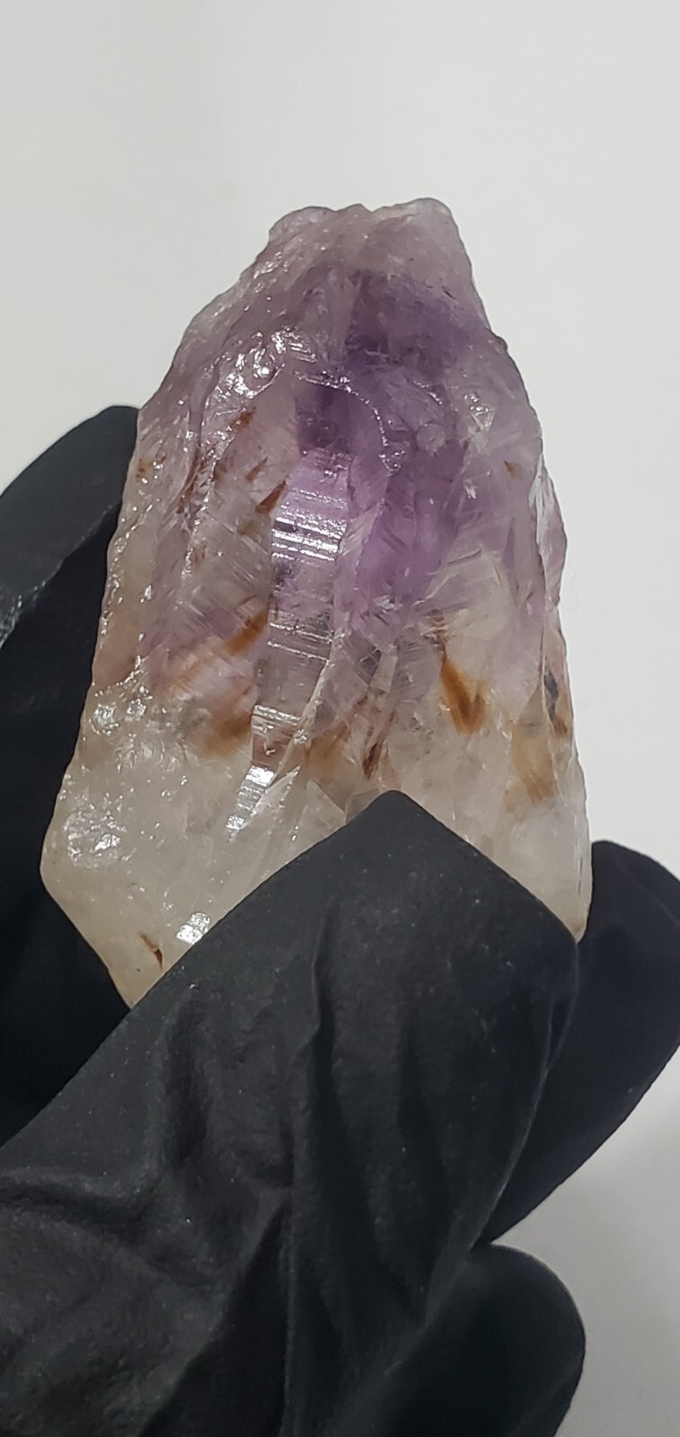 Amethyst & Quartz Cluster Point , Zimbabwe 46g