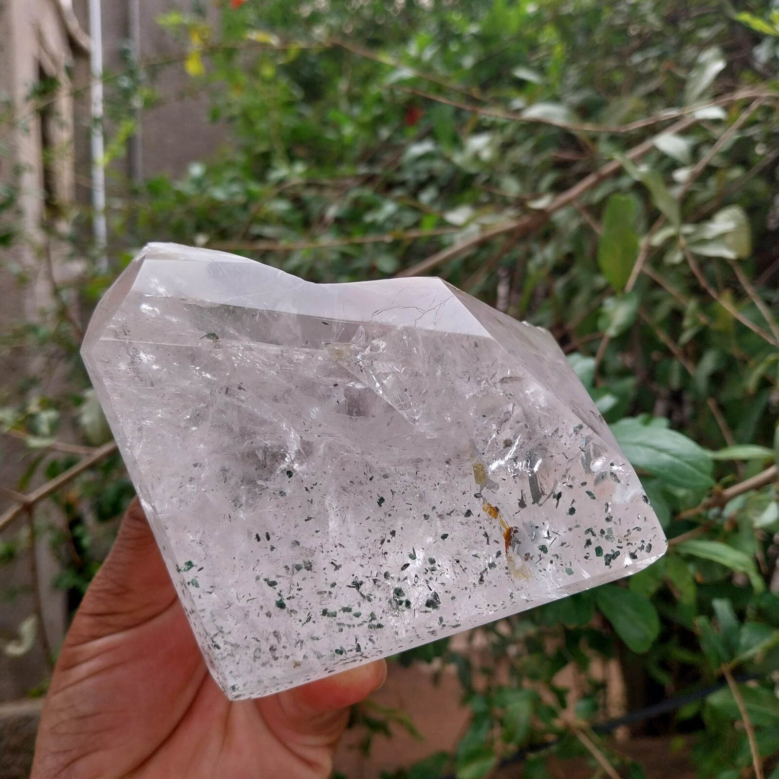 Natural Satyaloka Crystal Rainbow Quartz 1458 Gram