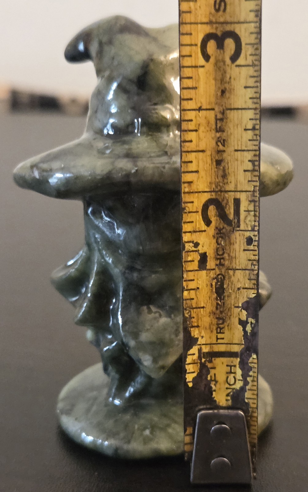 Handcarved Green Jade Witch