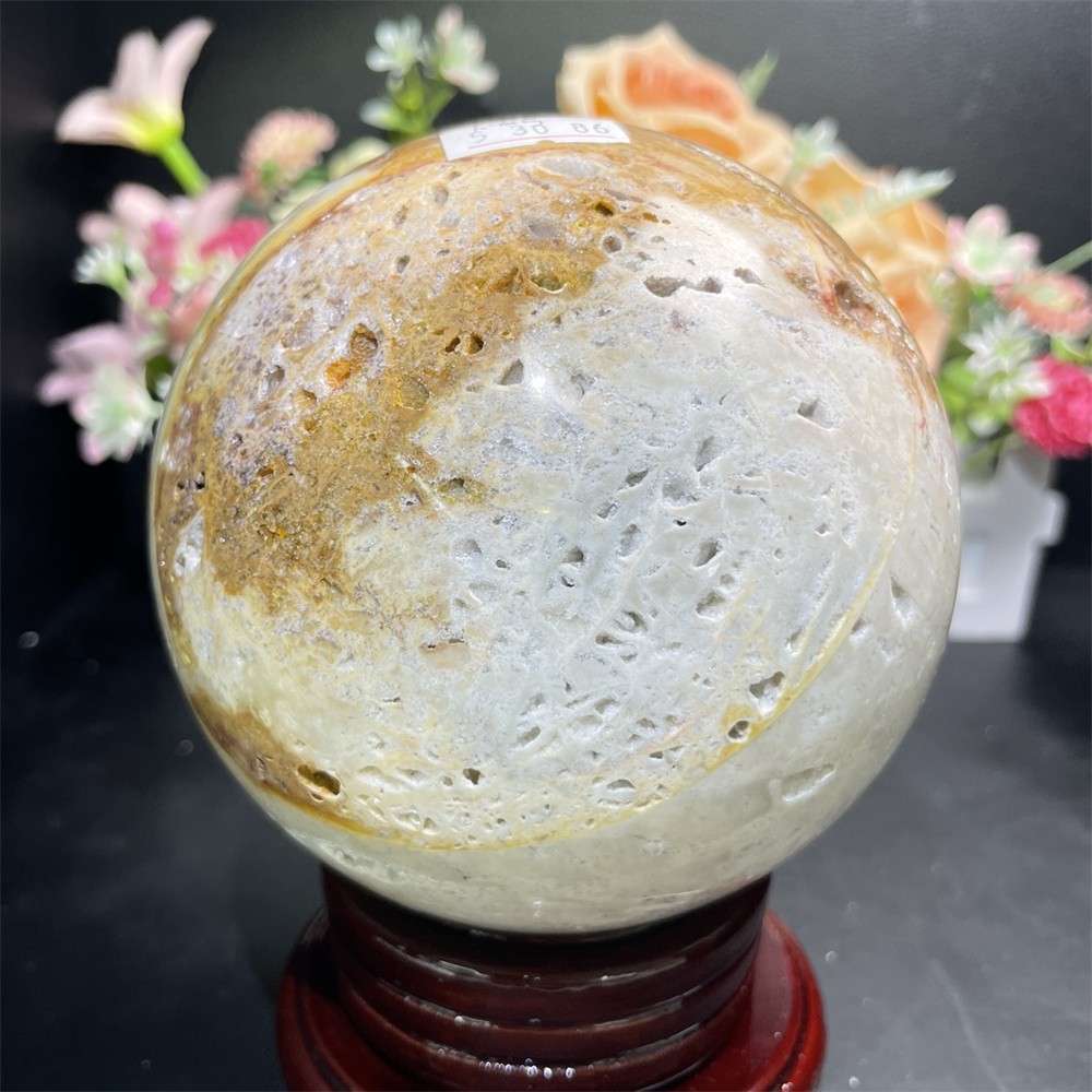 4.3LB 4″ Natural Sphalerite Sphere Ball Crystal Quartz Mineral Reiki Healing