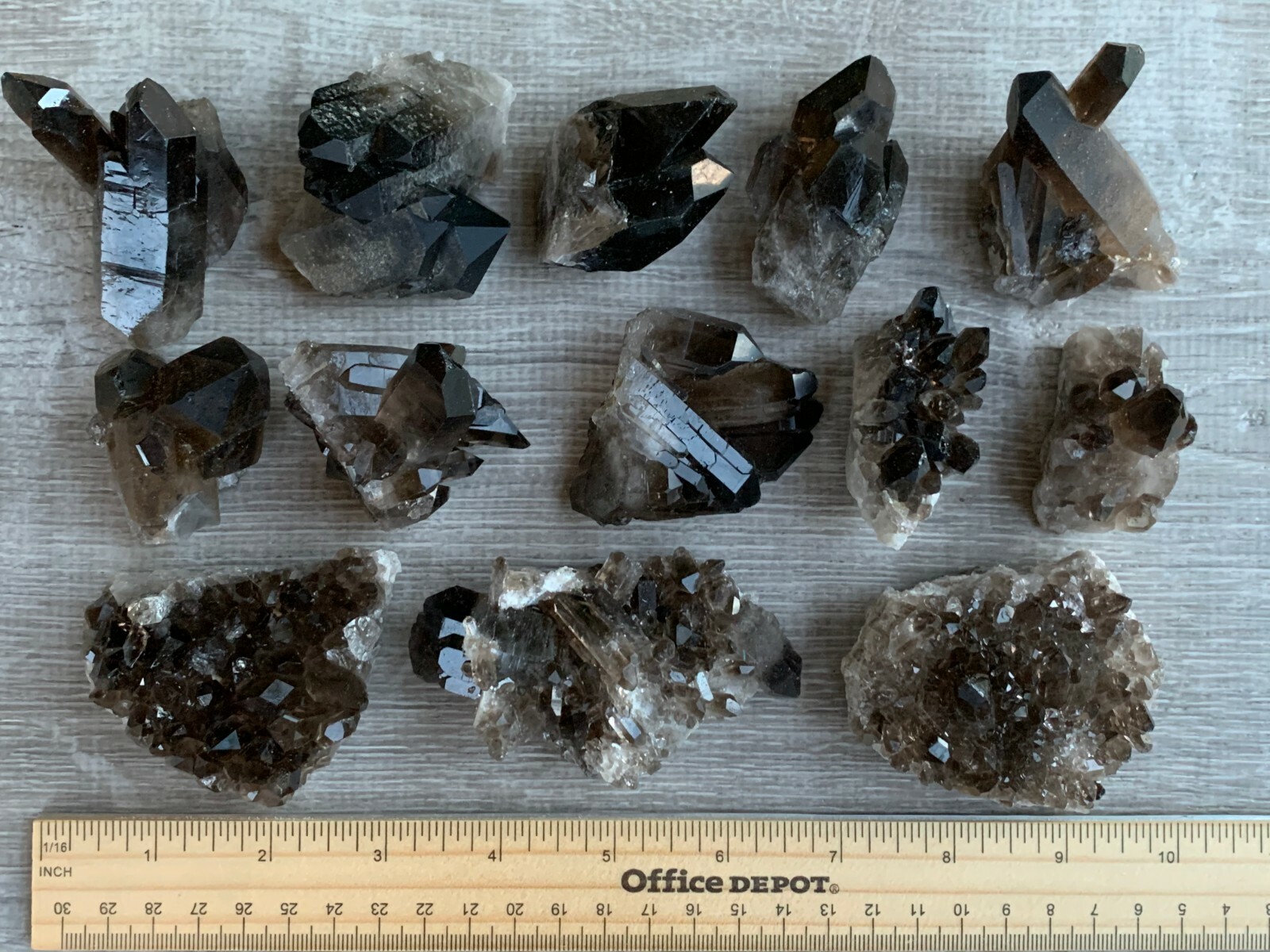 Grade A++ Smoky Quartz Cluster, 1.5-3 Inch Smoky Quartz Crystals, Pick A Size