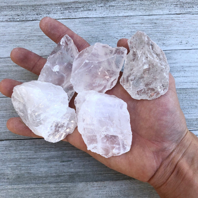 Raw Clear Quartz Crystal White Crystal Healing Crystal Jewelry DIY 1PC