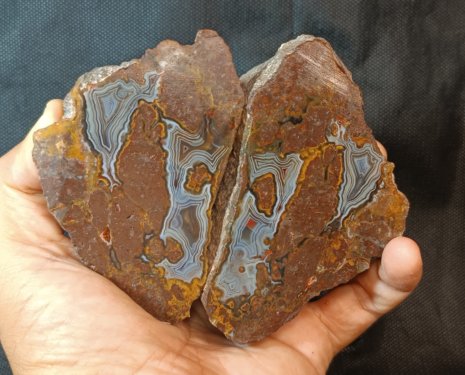595g/1.31 lb turkish banded agate stone rough,gemstone, customs duty included