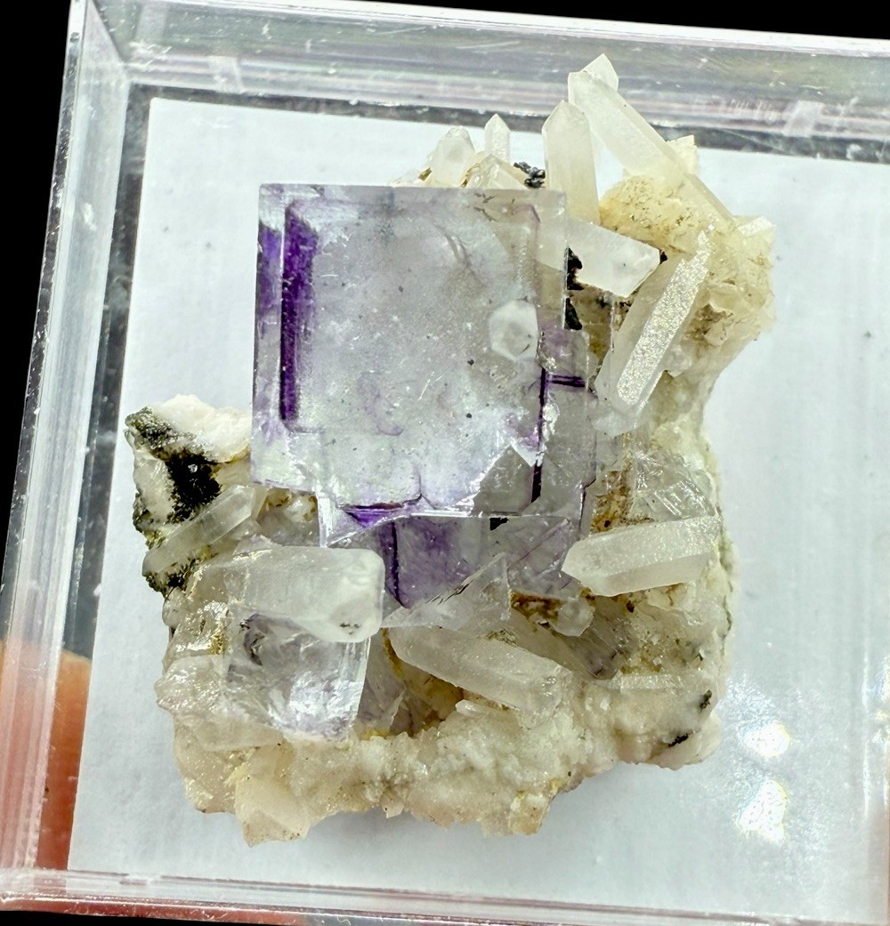 Fluorite & Quartz Crystals: Sauberg Mine . Ehrenfriedersdorf , Germany 🇩🇪