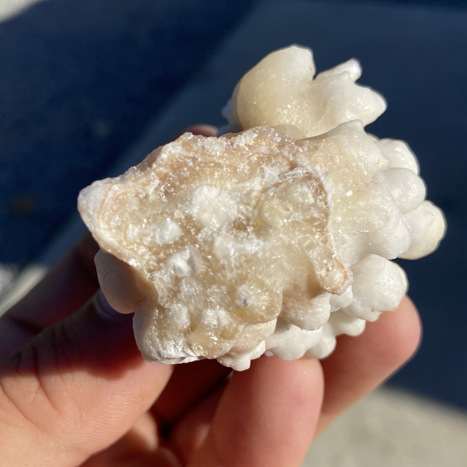 Cave Aragonite Cluster Formation Specimen 3.62 Oz