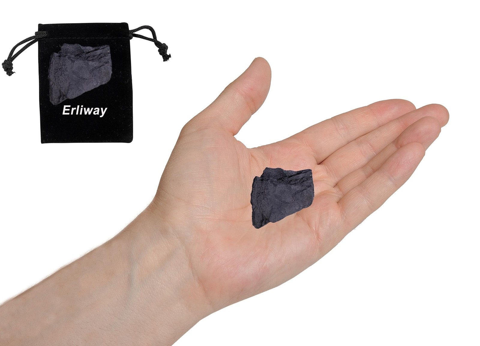 Shungite Raw Crystals, Large 1.25-2.0″ Healing Crystals Natural Rough Stones …