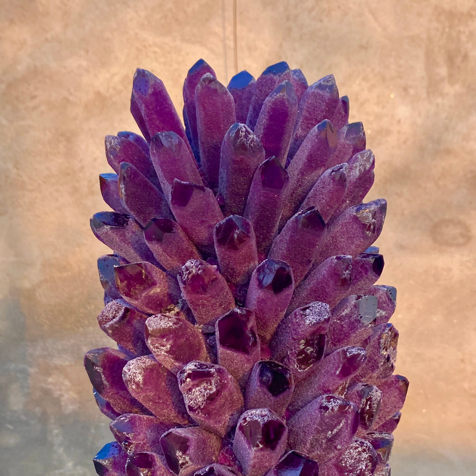 27.88LB New find purple phantom crystal quartz cluster mineral specimen healing