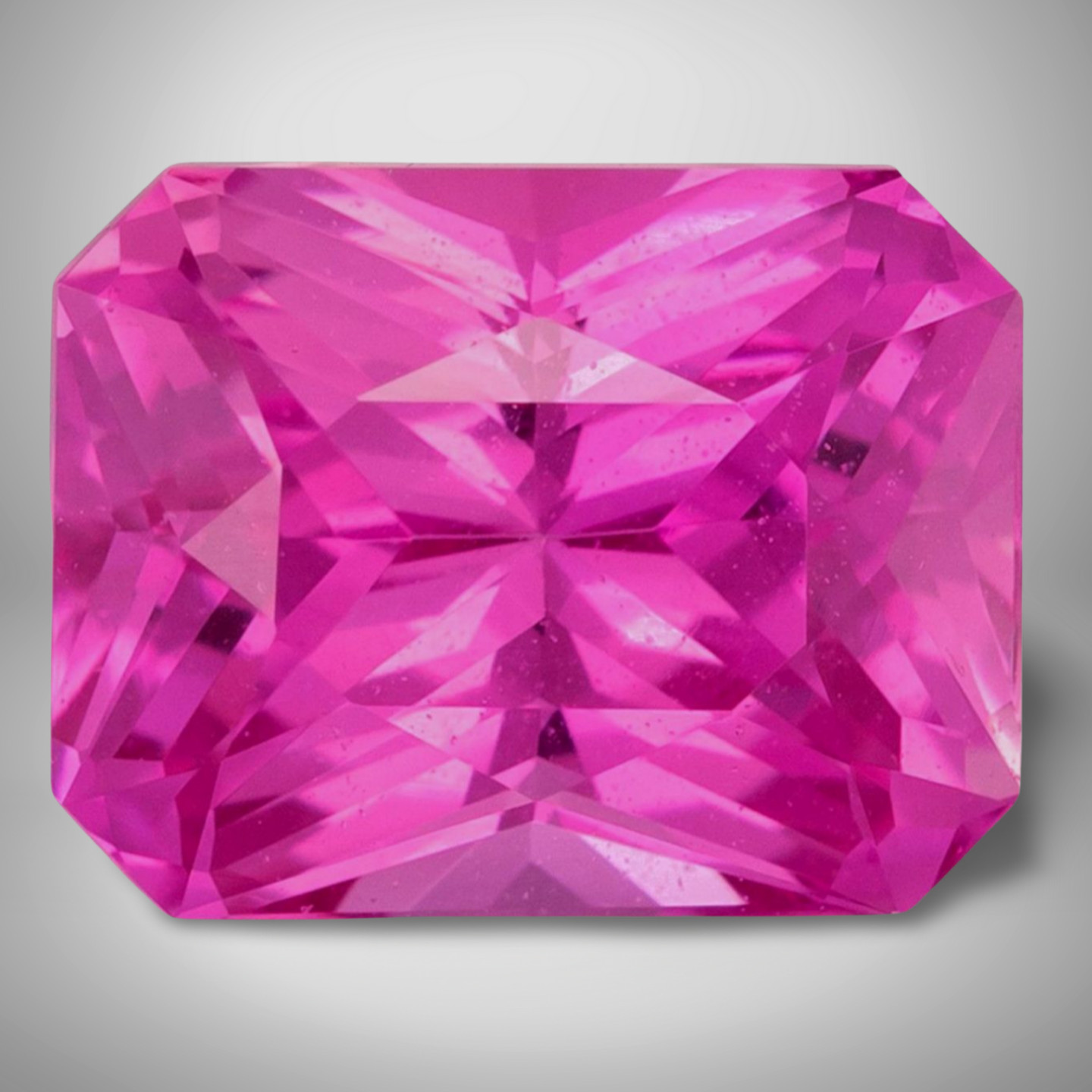 Pink Sapphire Emerald Cut Gemstone 2 Cts – 9×7 mm AAA+ Loose Gem
