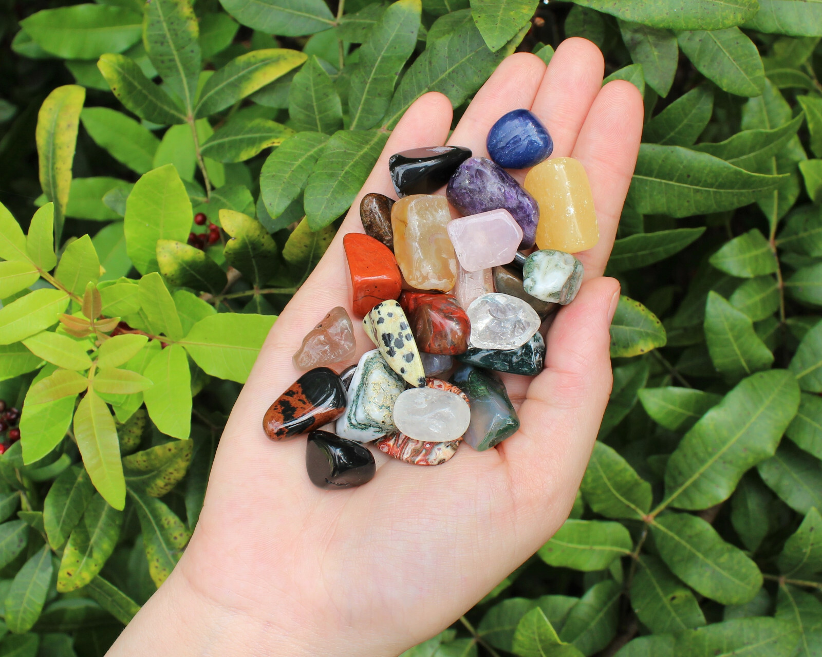 Assorted Tumbled Stones 500 Carat Wholesale Bulk Lot SMALL Mixed