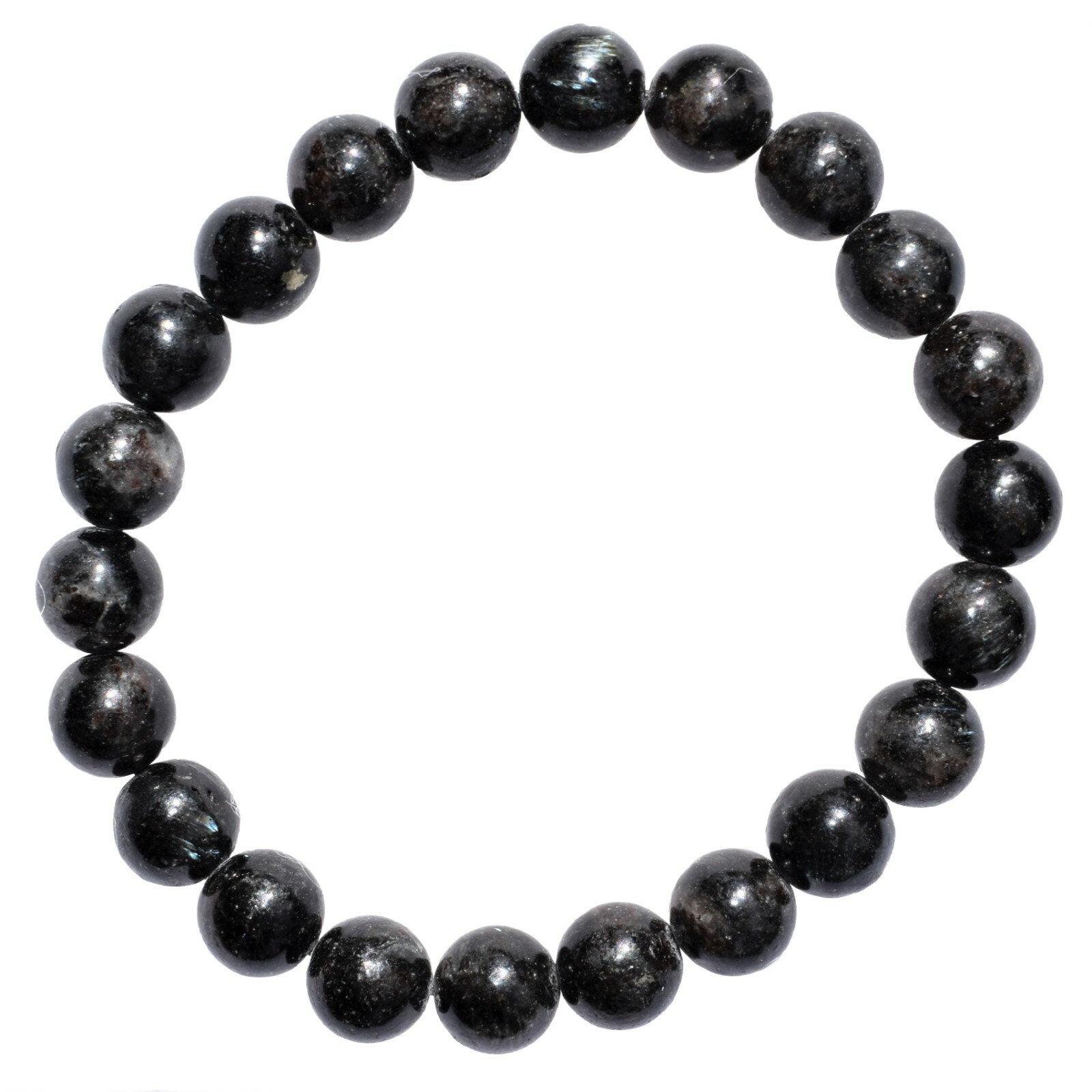 CHARGED RARE Fireworks Flash Astrophyllite Crystal 8mm Bead Stretchy Bracelet