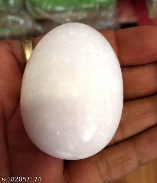 Natural White Marble Stone Shaligram Shivling Laxmi Narayan Stone, shaligram bha