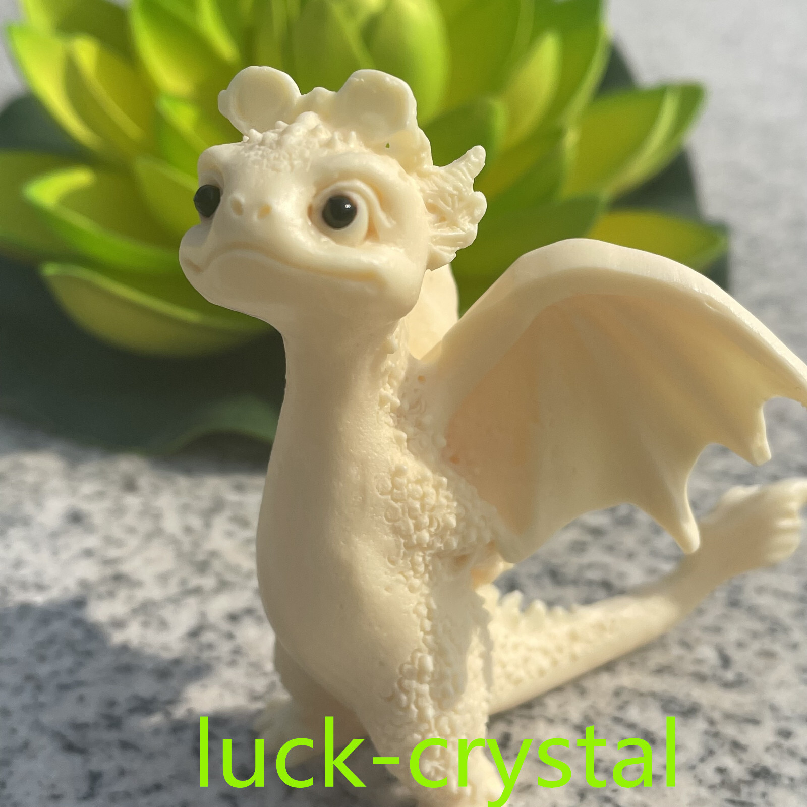 2.9”+ Natural Genuine Tagua Nut Hand Carved Dragon Reiki Decoration Gift.10pc