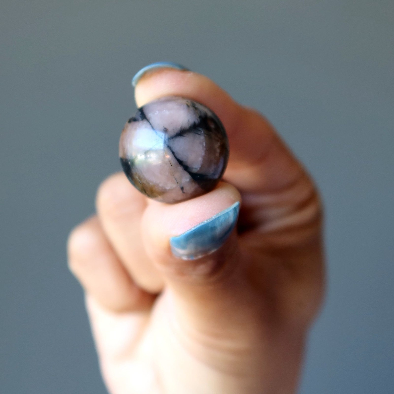 Chiastolite Sphere Christ Holy Cross Crystal Ball Protection Cross Stone Orbs