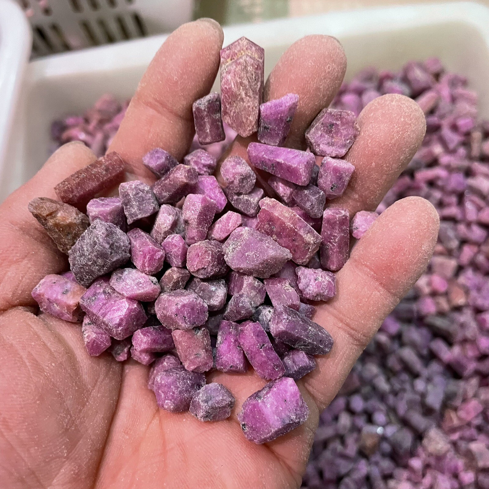 1000g Natural Red Corundum Ruby Crystal Rough Mineral Specimen