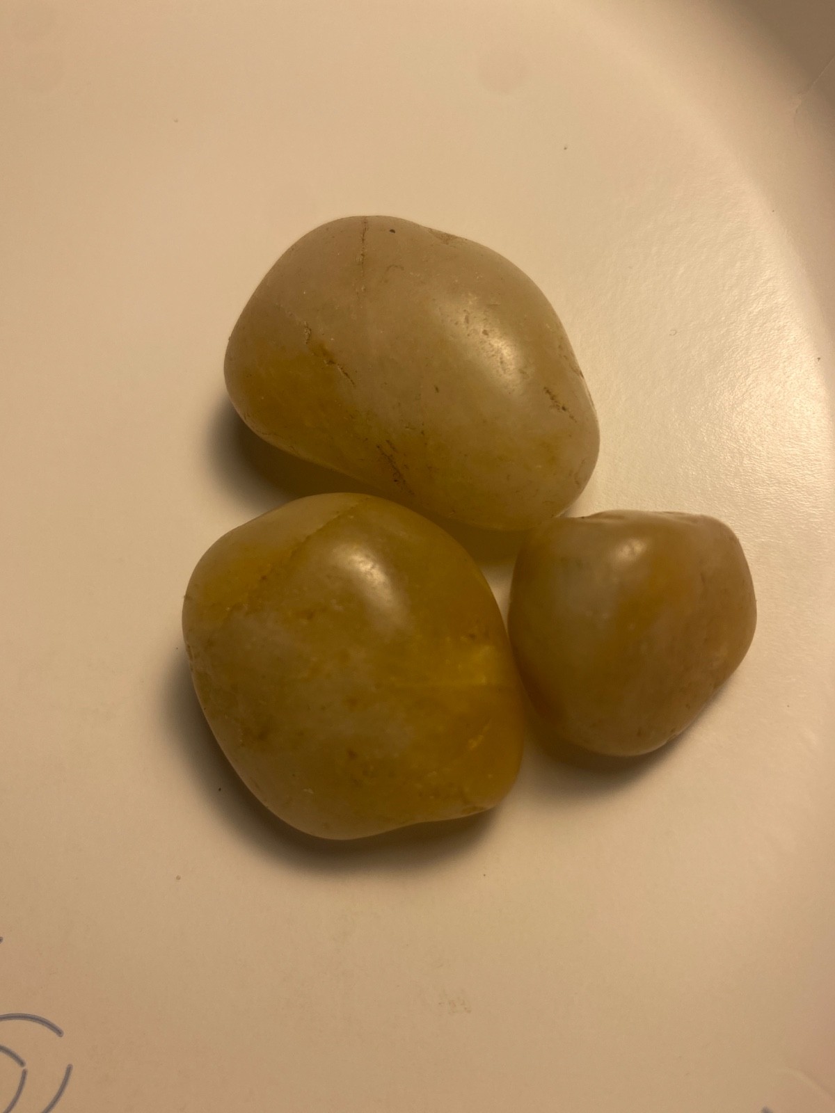 Raw river tumbled lemon quartz