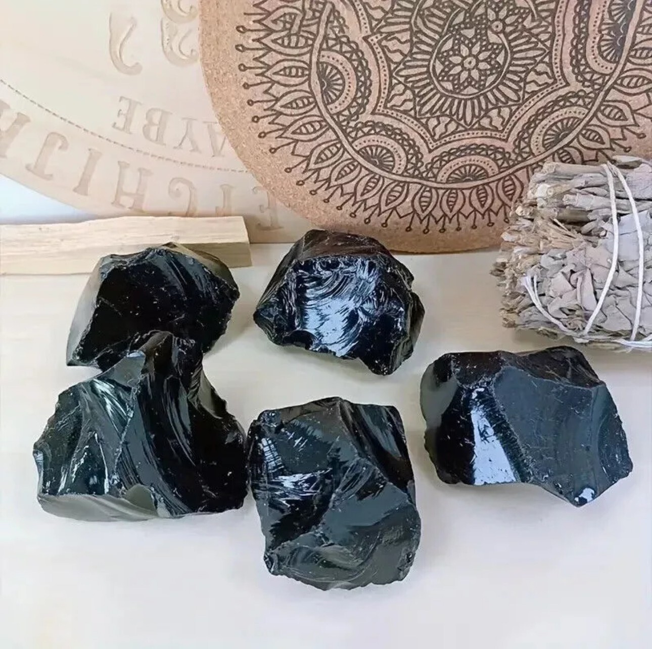 Raw Obsidian Stones AAA+ Grade Black Rough Obsidian Stones Healing Crystal