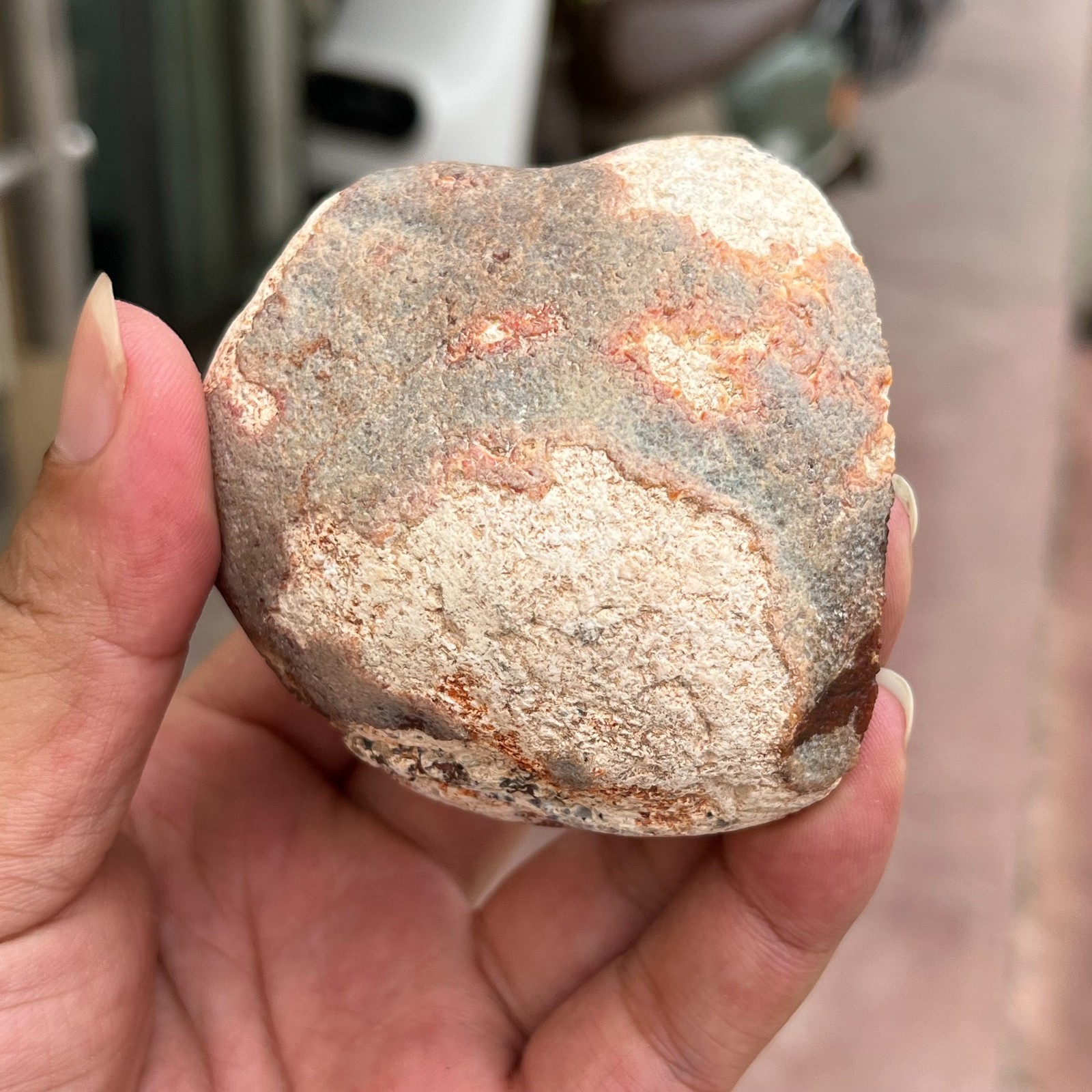320g Small Natural Red Agate Geode Carnelian Druzy Crystal Mineral Specimen